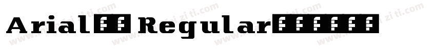Arial-2 Regular字体转换